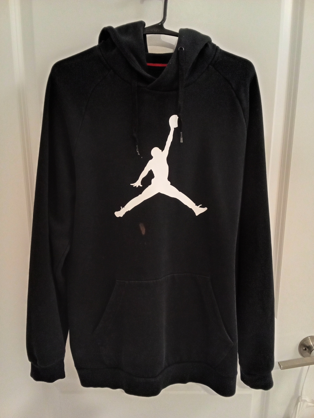 Jordan Black Pullover Hoodie with White Jumpman Logo